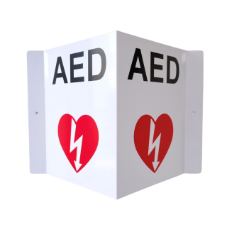 2-way double-sided AED Sign